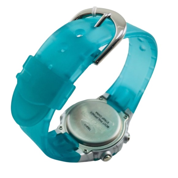 TIMEX • Marathon Fitness Watch Teal Blue Ready To Wear New Battery - Picture 4 of 6